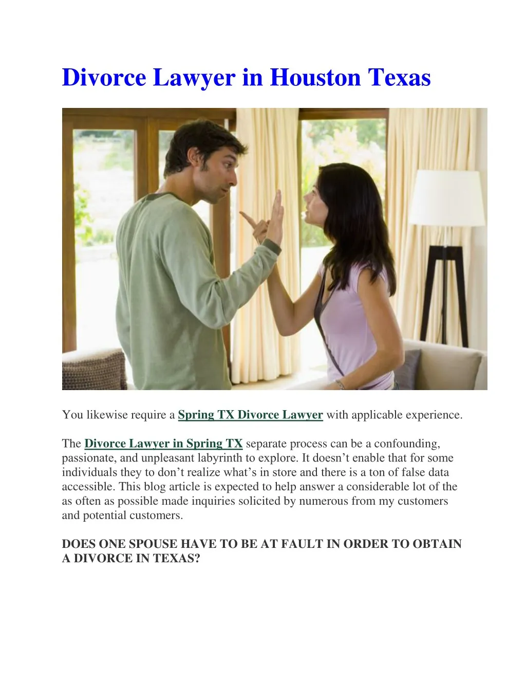 divorce lawyer in houston texas