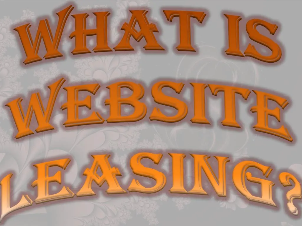 what is website leasing