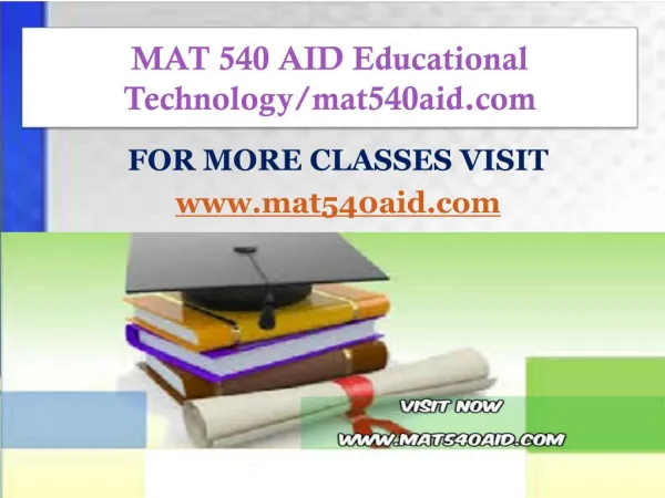 MAT 540 AID Educational Technology/mat540aid.com