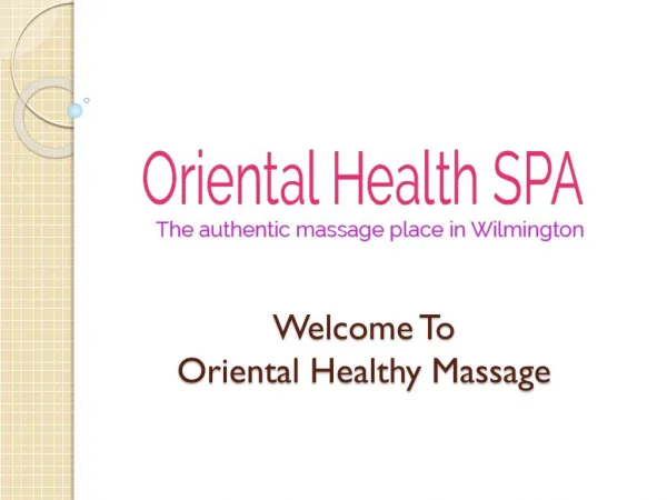 Deep Tissue Therapy in Wilmington | Body Massage in Wilmington