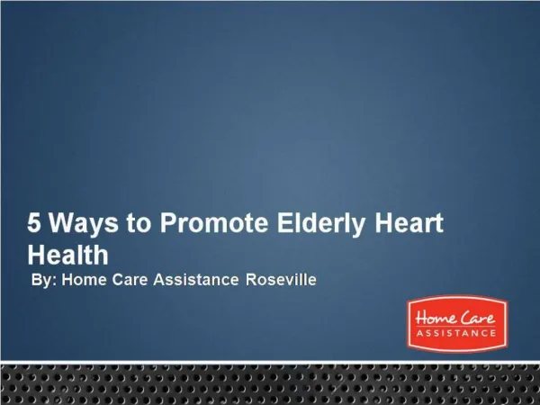 5 Ways to Promote Elderly Heart Health