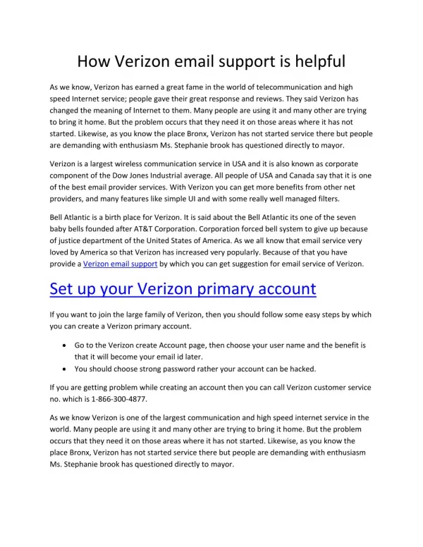 how to use verizon email support