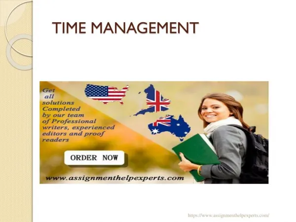 Time Management Assignment Help
