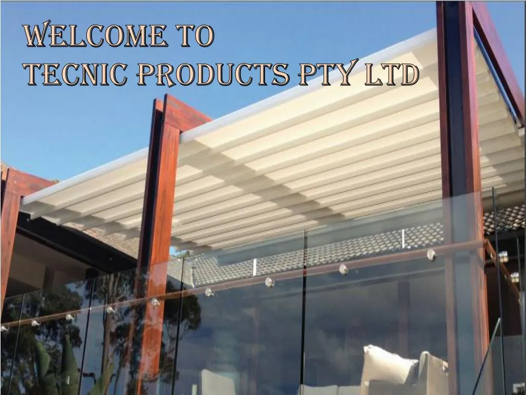 welcome to tecnic products pty ltd