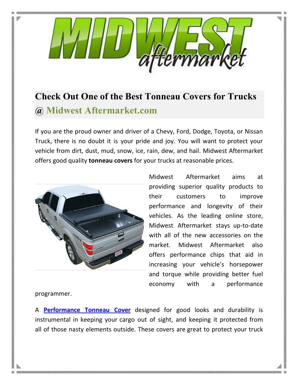 check out one of the best tonneau covers