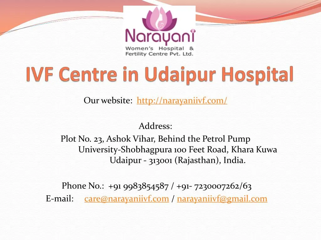 ivf centre in udaipur hospital