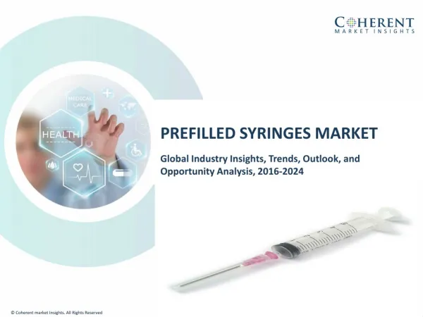 Prefilled Syringes Market by Application, Material Type, and Design - Opportunity Analysis, 2024