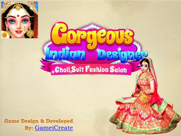 Gorgeous Indian Designer Choli Suit Fashion Salon