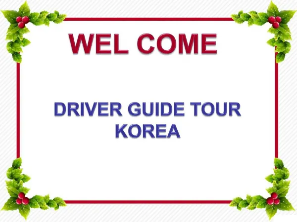 Driver Guide Tour