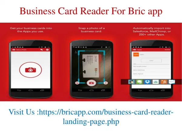 Bric app - Free Business card scanner & manager.