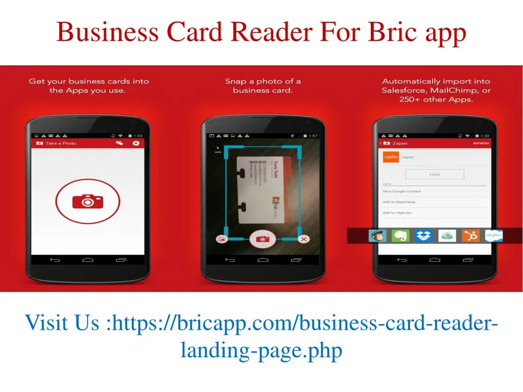 business card reader for bric app
