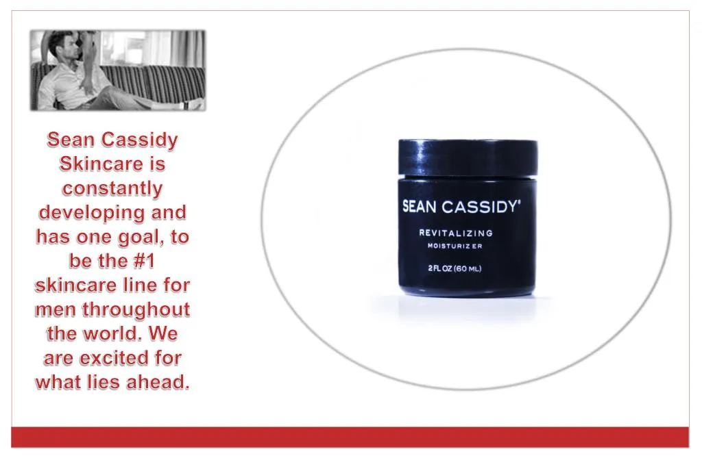 sean cassidy skincare is constantly developing