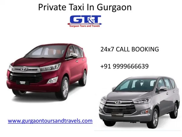 private taxi in gurgaon | Cheap Taxi - Gurgaon Tours And Travels