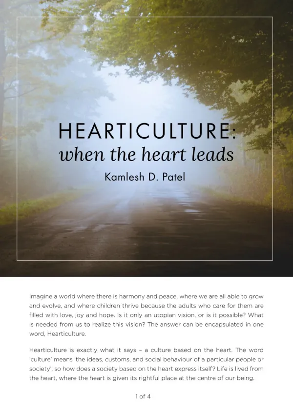 Hearticulture when the heart leads