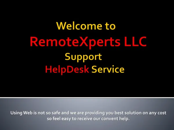 Technical Service by RemoteXperts LLC