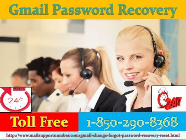 Gmail Password Recovery Helpline for receiving the quickest treatment to your problematic Gmail account! 1-850-290-8368