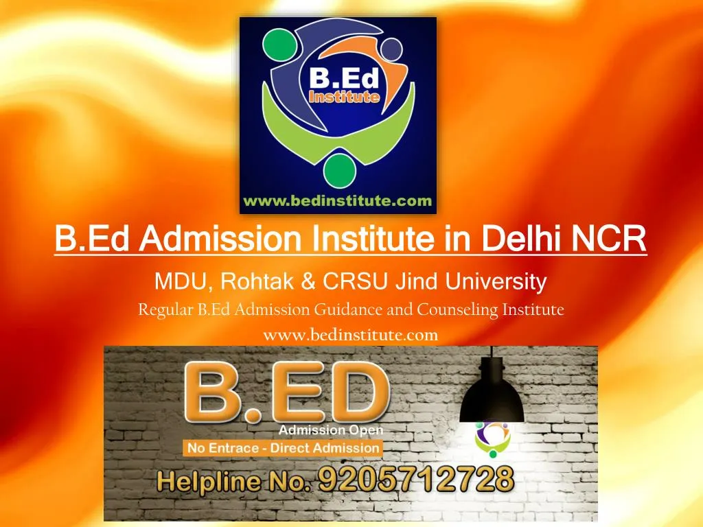 b ed admission institute in delhi ncr