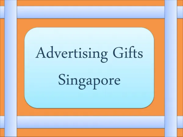 Advertising Gifts Singapore