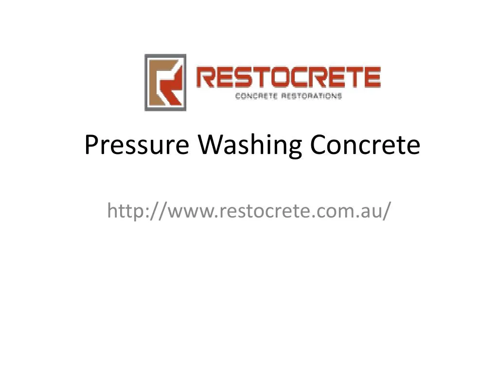 pressure washing concrete