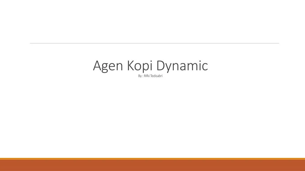 agen kopi dynamic by rifki tedisabri