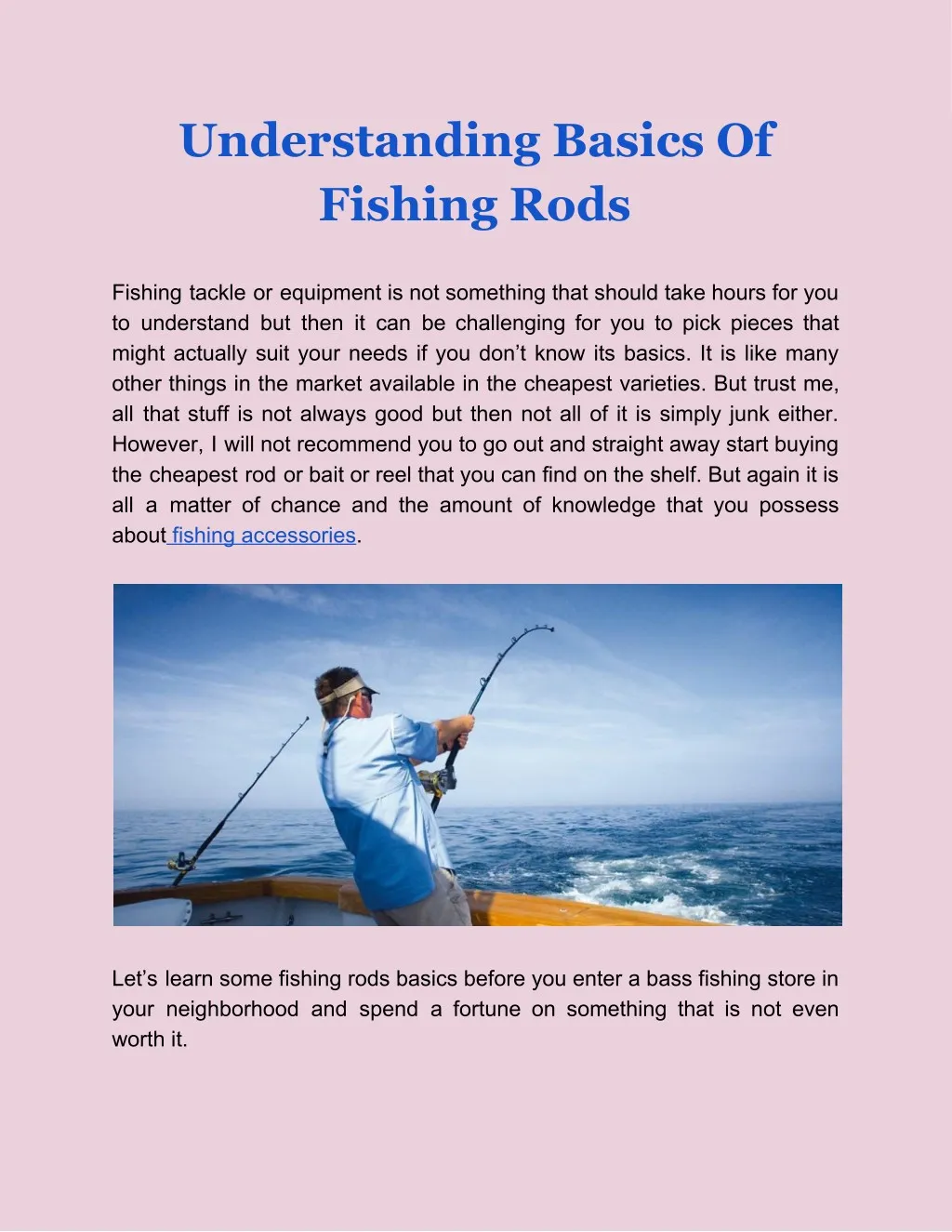 understanding basics of fishing rods