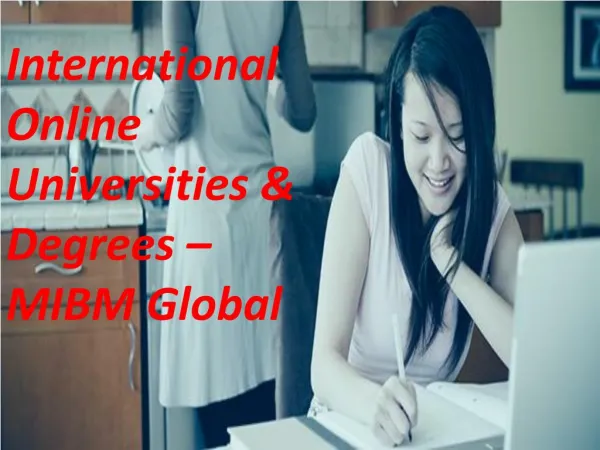International Management is a space of International Online Universities & Degrees