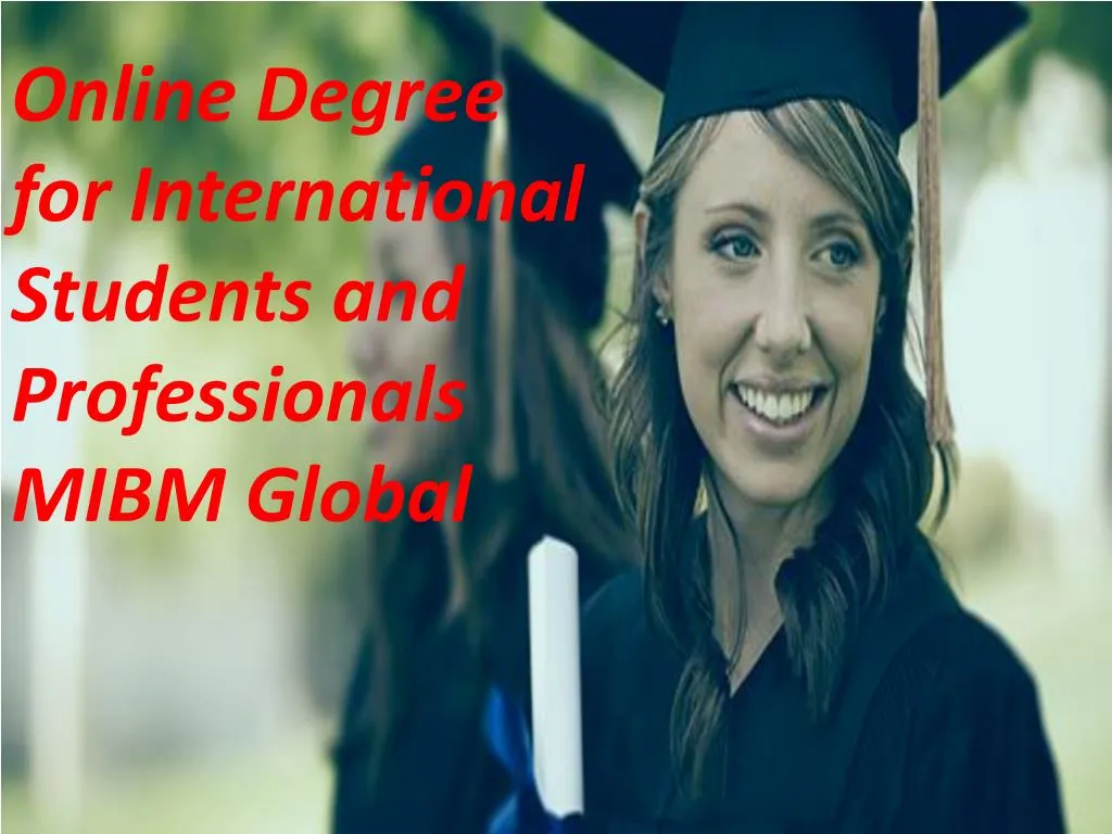 online degree for international students