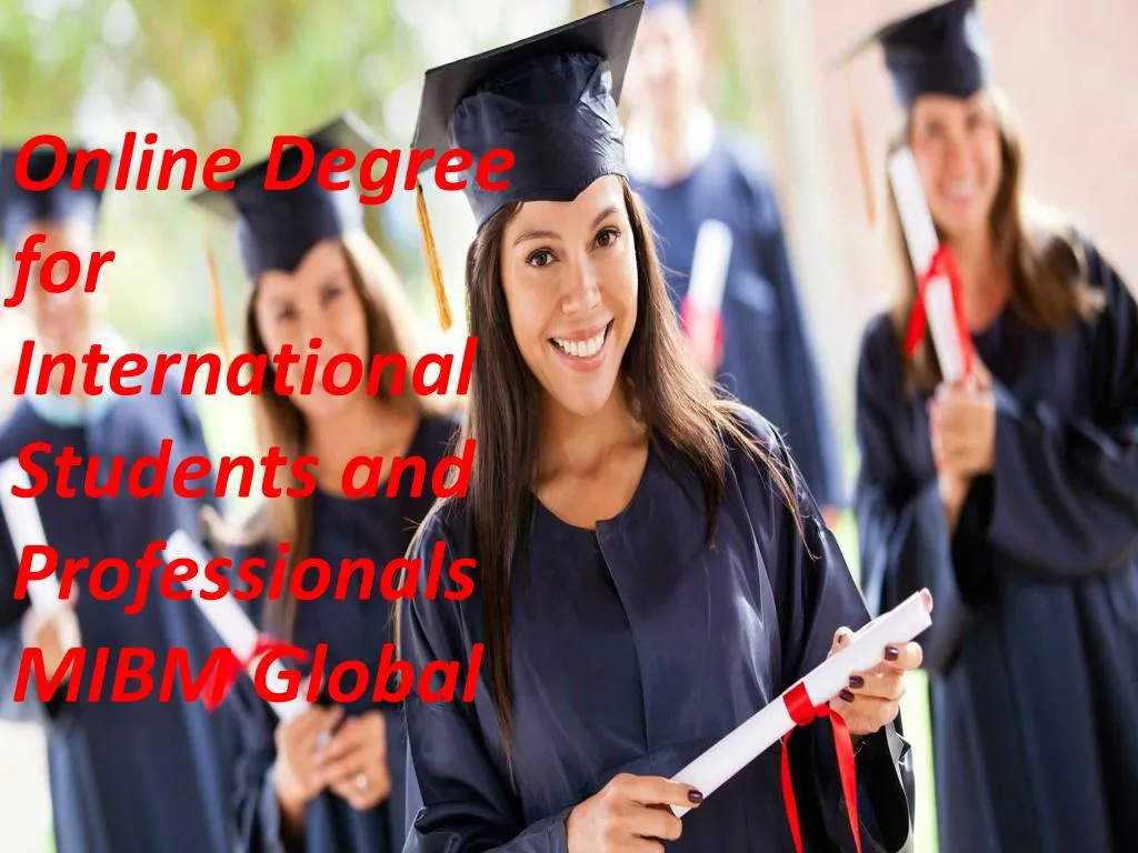 online degree for international students