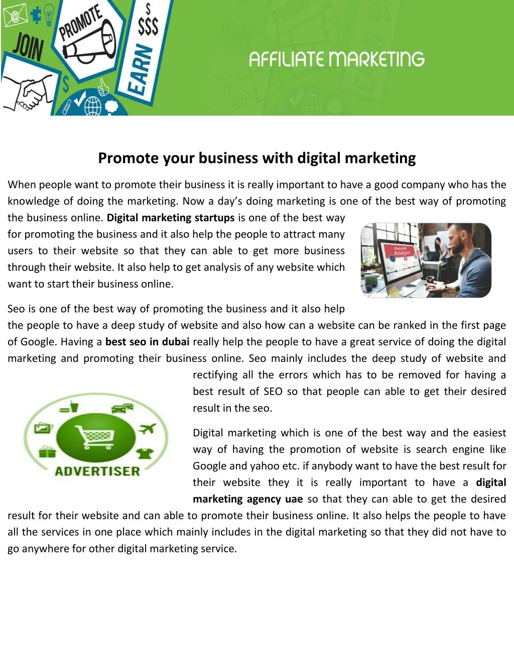 promote your business with digital marketing