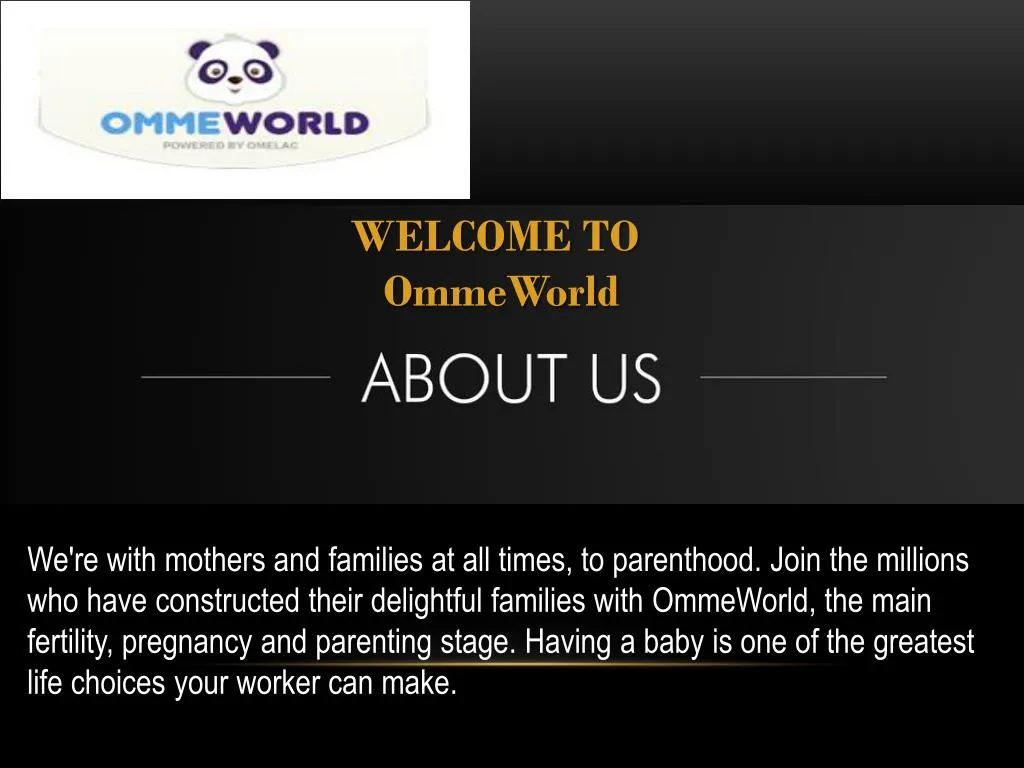 welcome to ommeworld