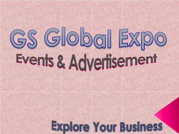 gs global expo, advertising and event management company