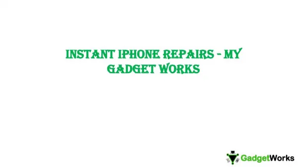 Instant iPhone Repairs – My Gadget Works