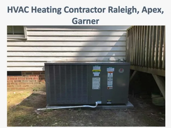 HVAC Heating Contractor Raleigh, Apex, Garner