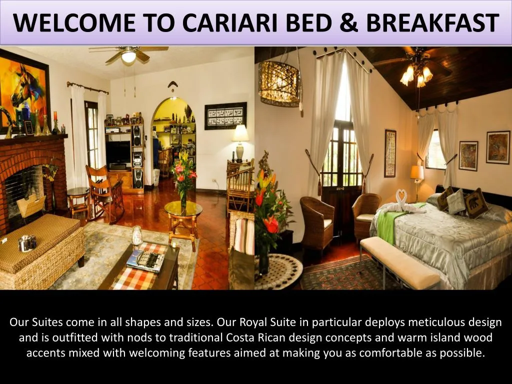 welcome to cariari bed breakfast