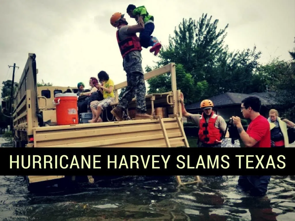 hurricane harvey slams texas