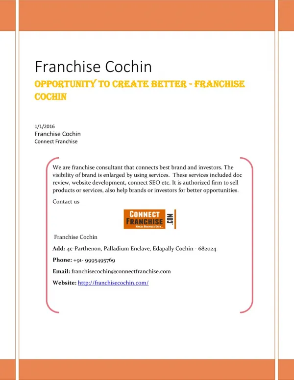 Franchise Cochin