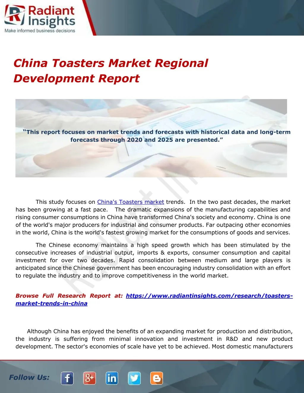 china toasters market regional development report