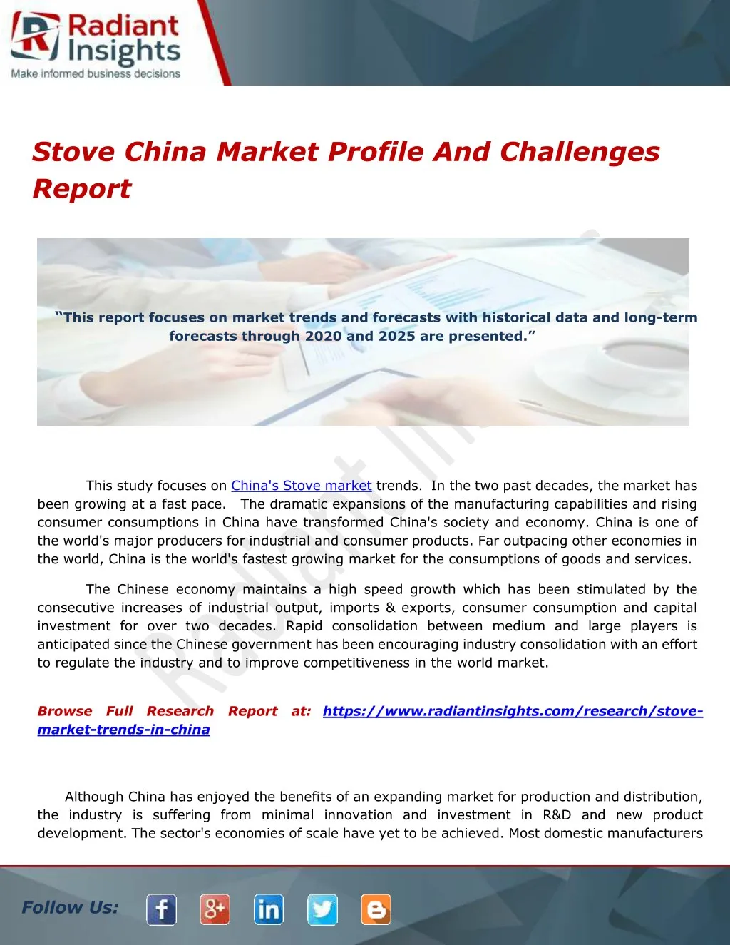 stove china market profile and challenges report