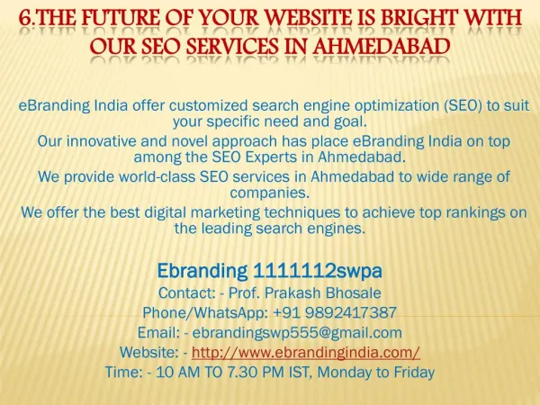 6 the future of your website is bright with our seo services in ahmedabad