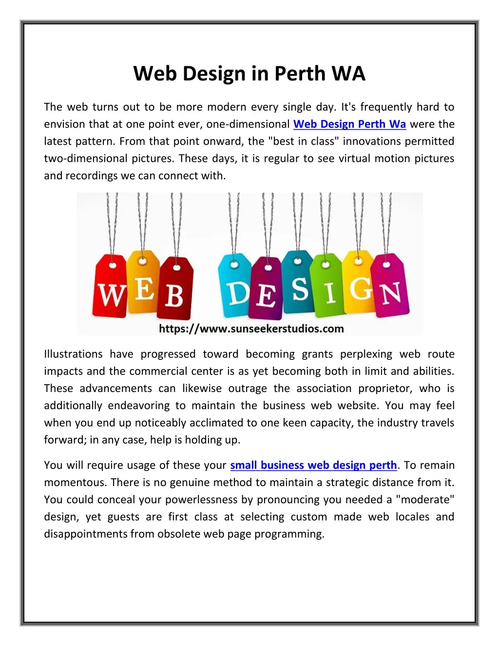 web design in perth wa