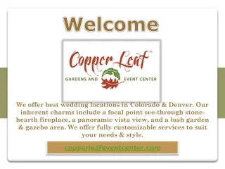 Garden Wedding Venue - slide 1