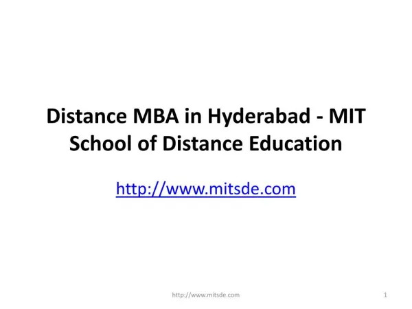 Distance Management Courses | Correspondence MBA | Distance MBA in Hyderabad