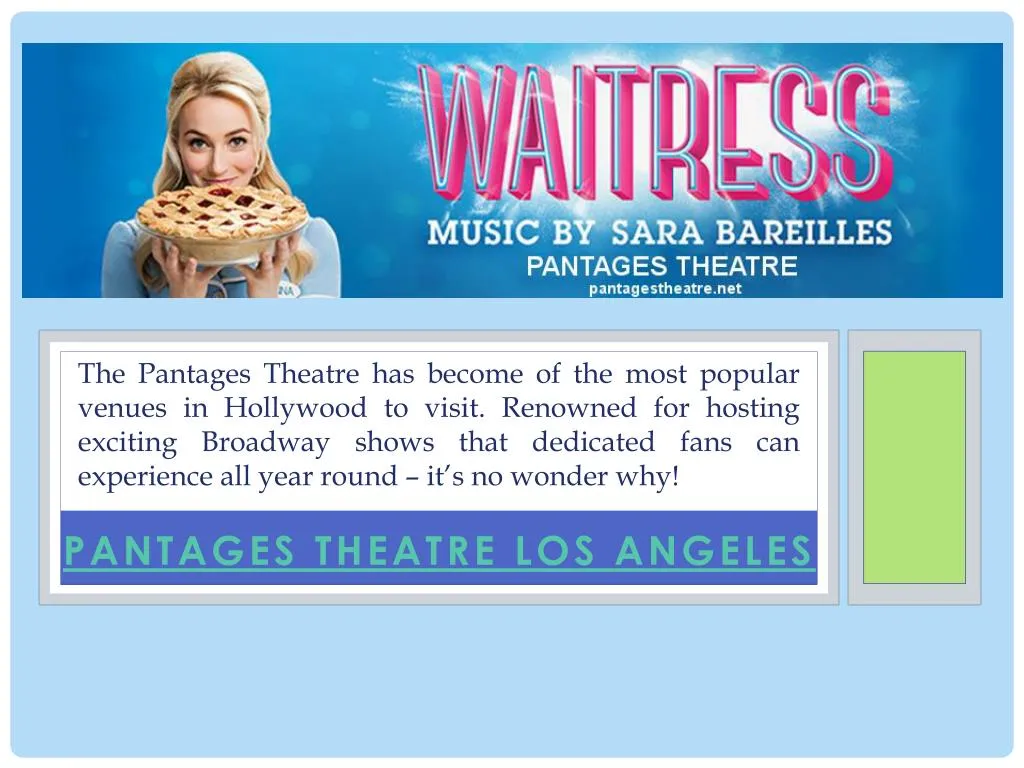 pantages theatre los angeles