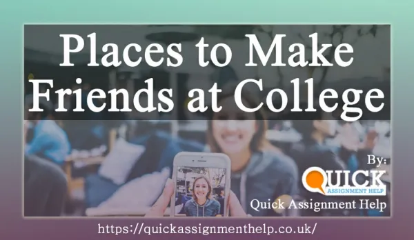 Places to Make Friends at College