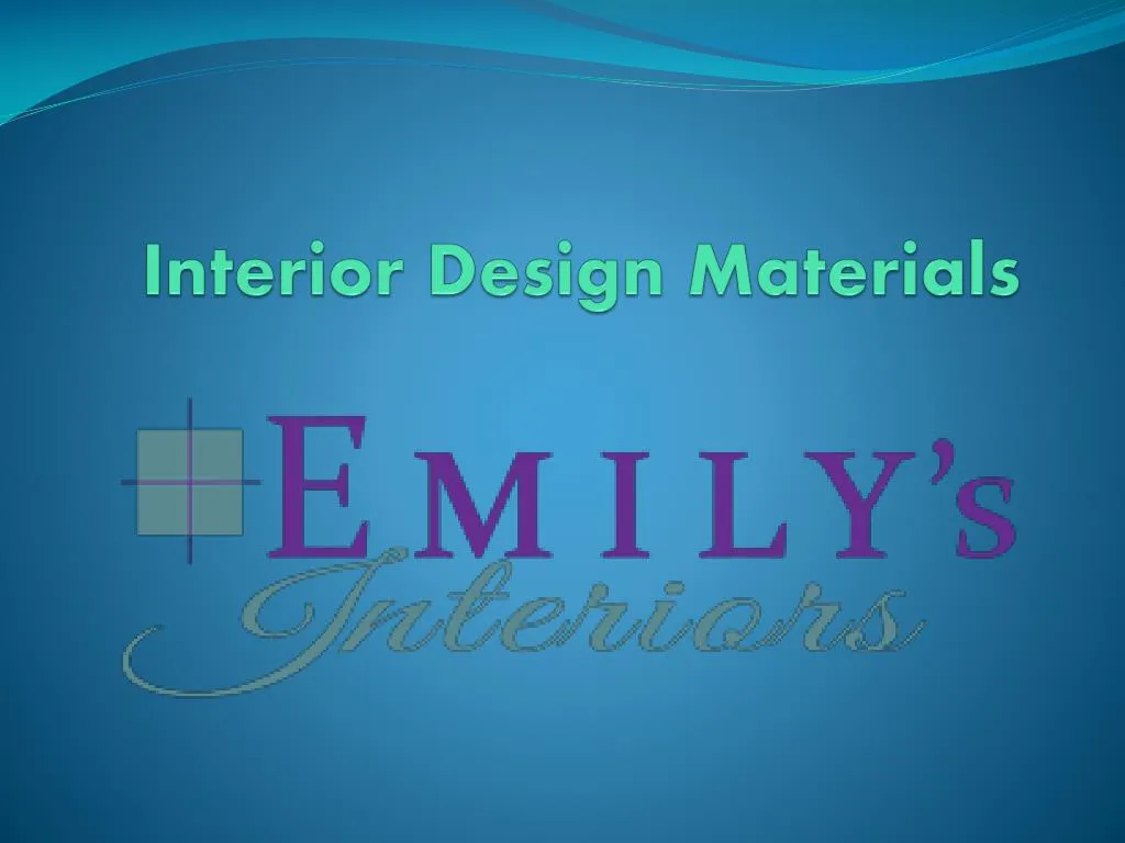 interior design materials