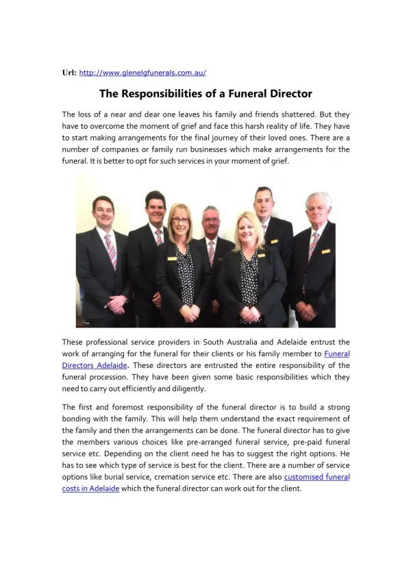 What are the Responsibilities of a Funeral Home Director?