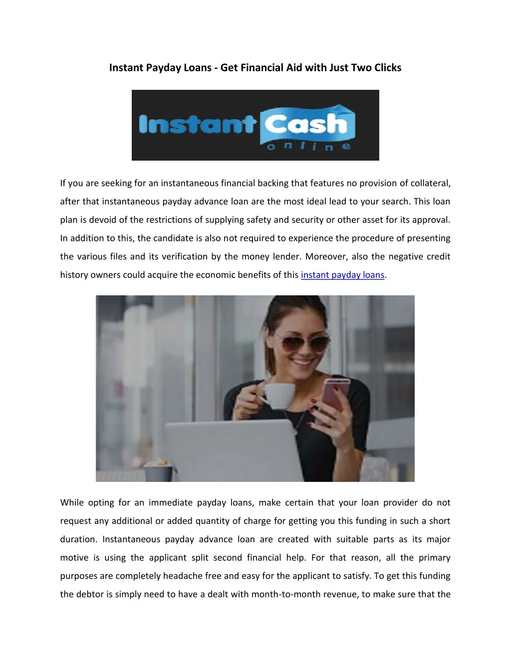 instant payday loans get financial aid with just