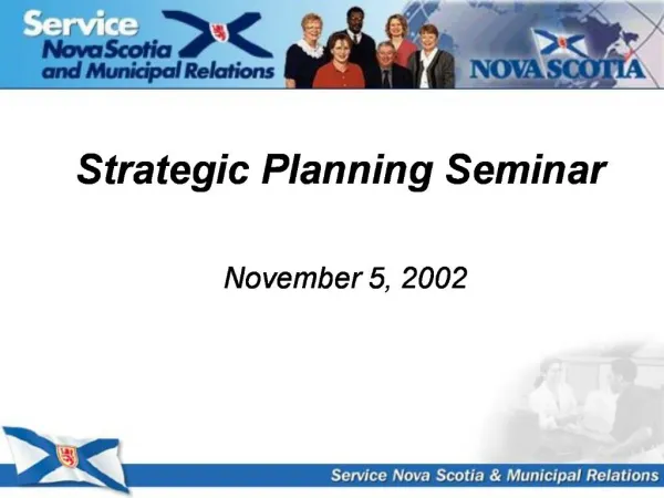 Strategic Planning Seminar