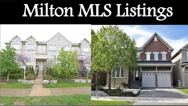 Best Milton Real Estate Service