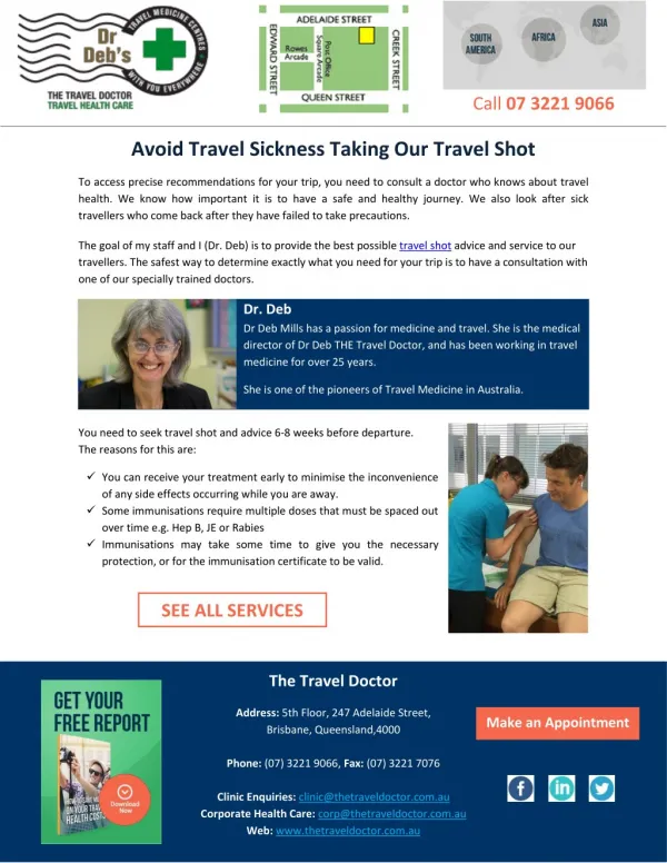 Avoid Travel Sickness Taking Our Travel Shot